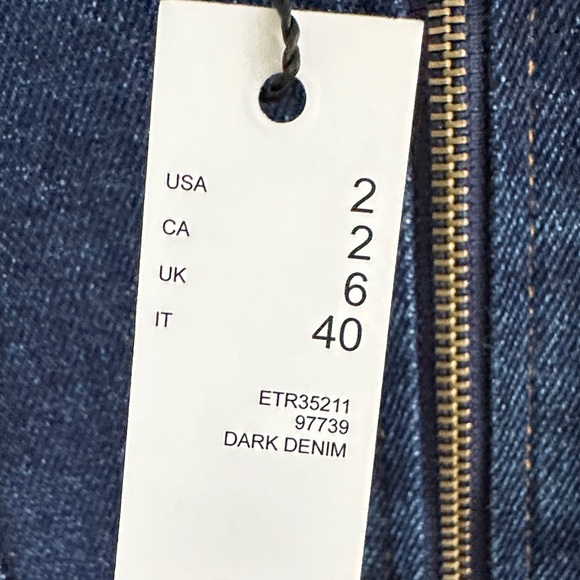 Elie Tahari Navy Midi Dress - Picture 2 of 10